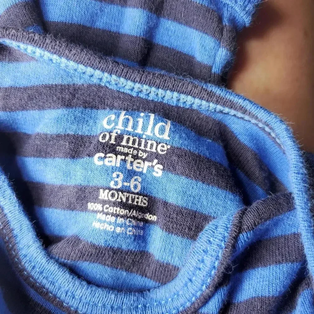 Baby Boy Size 3-6M Bodysuit Bundle | Burgundy and Blue | Circo & Carter's